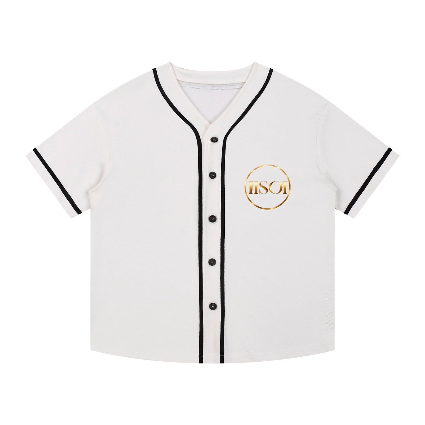 Contrast Piped Button-Up Jersey - Image 5