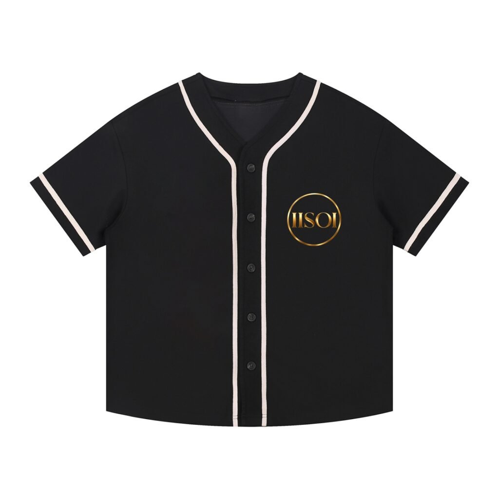 Contrast Piped Button-Up Jersey