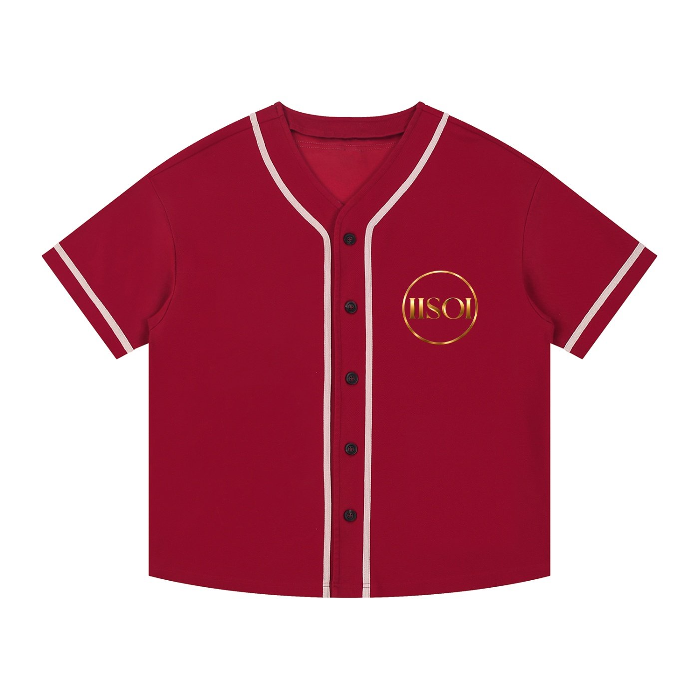 Contrast Piped Button-Up Jersey - Image 3