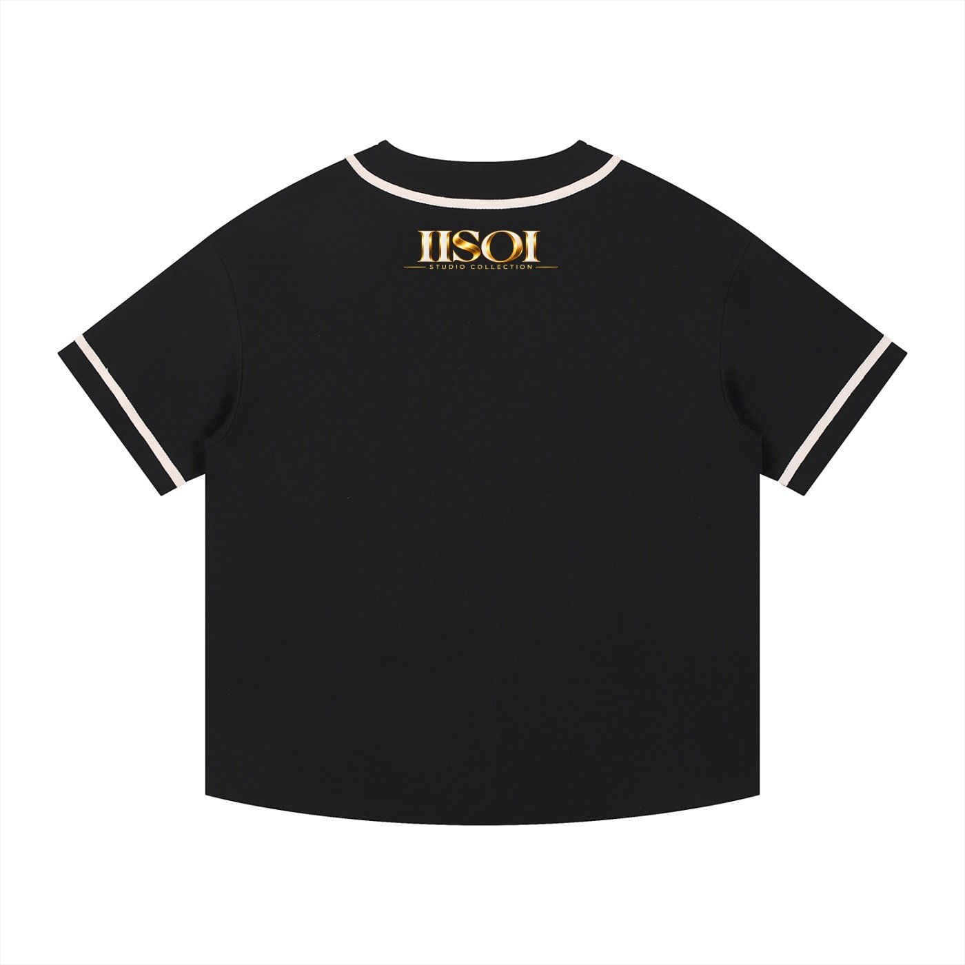 Contrast Piped Button-Up Jersey - Image 2