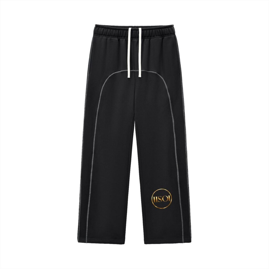 Contrast-Stitched Fleece Sweatpants